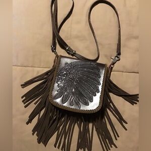 Indian leather purse.